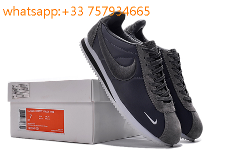 homme nike classic cortez argente et 